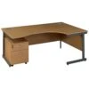 NEXT DAY Solar Ergonomic Cantilever Desks With Mobile Pedestal -Office Comfort 012968