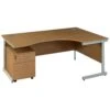 Solar Cantilever Ergonomic Desks With Mobile Pedestal 1 Solar Cantilever Ergonomic Desks With Mobile Pedestal -Office Comfort 014038