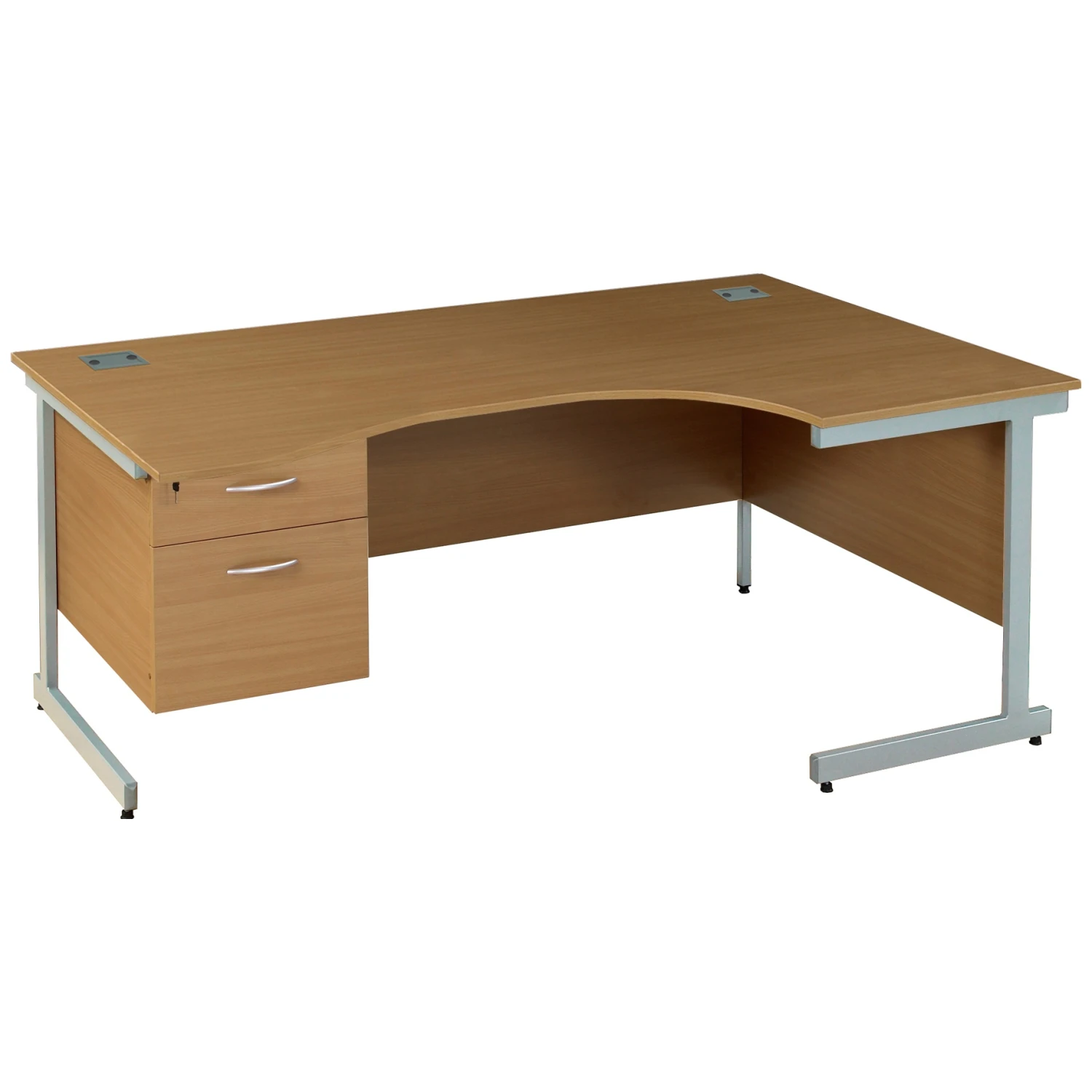 Solar Cantilever Ergonomic Desks With Single Fixed Pedestal 3 Solar Cantilever Ergonomic Desks With Single Fixed Pedestal