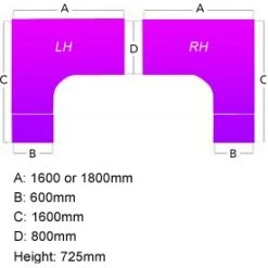 NEXT DAY Eclipse Black Ergonomic Cantilever Desks With Desk High & Mobile Pedestal -Office Comfort 015461