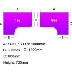 Alpha Plus Ergonomic Desk -Office Comfort 027143