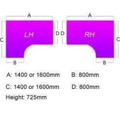 Presence Universal Ergonomic Desk -Office Comfort 027798