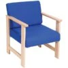 Heavy Duty Solid Beech Low Reception Armchair -Office Comfort 030300