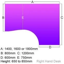 Elite Kassini Height Adjustable Ergonomic Desks -Office Comfort 038173