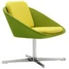 Dishy Low Back Swivel Reception Chair