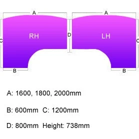 Gresham EX10 Bow Fronted Ergonomic Desks 6 Gresham EX10 Bow Fronted Ergonomic Desks - Image 4