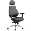 Vital 24Hr Ergonomic Deluxe Enviro Leather Chair With Headrest -Office Comfort 071425
