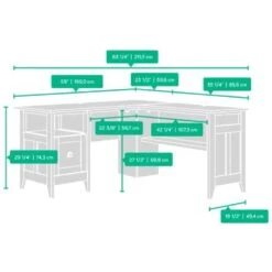 Dover Oak Computer Desk 9 Dover Oak Computer Desk -Office Comfort 076090