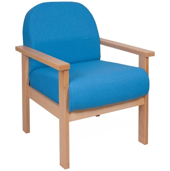 Deluxe Solid Beech Wooden Reception Armchair 3 Deluxe Solid Beech Wooden Reception Armchair