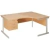 NEXT DAY Commerce II Ergonomic Desks With Fixed Pedestal -Office Comfort 083368