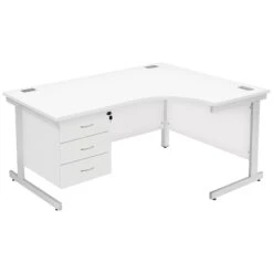 Commerce II Ergonomic Desks With Fixed Pedestal 38 Commerce II Ergonomic Desks With Fixed Pedestal -Office Comfort 086890