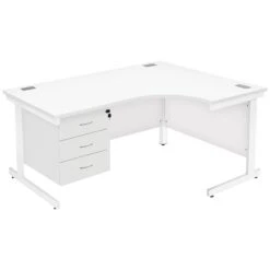 Commerce II Ergonomic Desks With Fixed Pedestal 39 Commerce II Ergonomic Desks With Fixed Pedestal -Office Comfort 086891