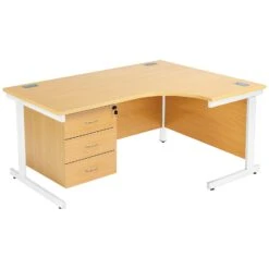 Commerce II Ergonomic Desks With Fixed Pedestal 29 Commerce II Ergonomic Desks With Fixed Pedestal -Office Comfort 086893
