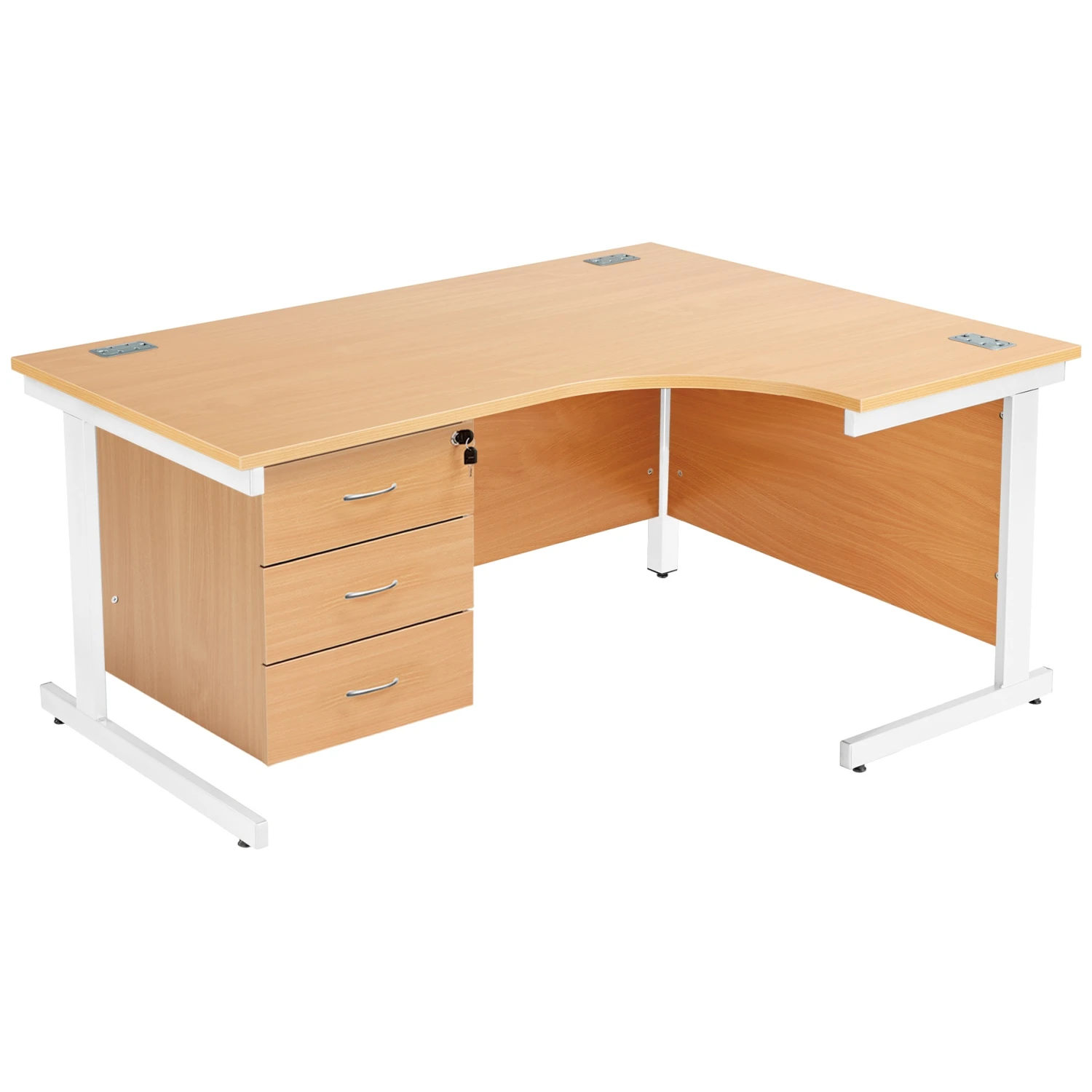 Commerce II Ergonomic Desks With Fixed Pedestal 4 Commerce II Ergonomic Desks With Fixed Pedestal - Image 2