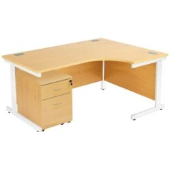 Commerce II Ergonomic Desks With Mobile Pedestal 28 Commerce II Ergonomic Desks With Mobile Pedestal -Office Comfort 086900