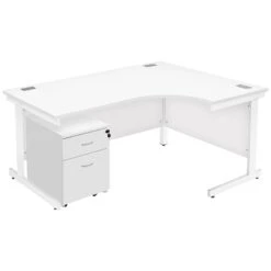 Commerce II Ergonomic Desks With Mobile Pedestal 38 Commerce II Ergonomic Desks With Mobile Pedestal -Office Comfort 088252