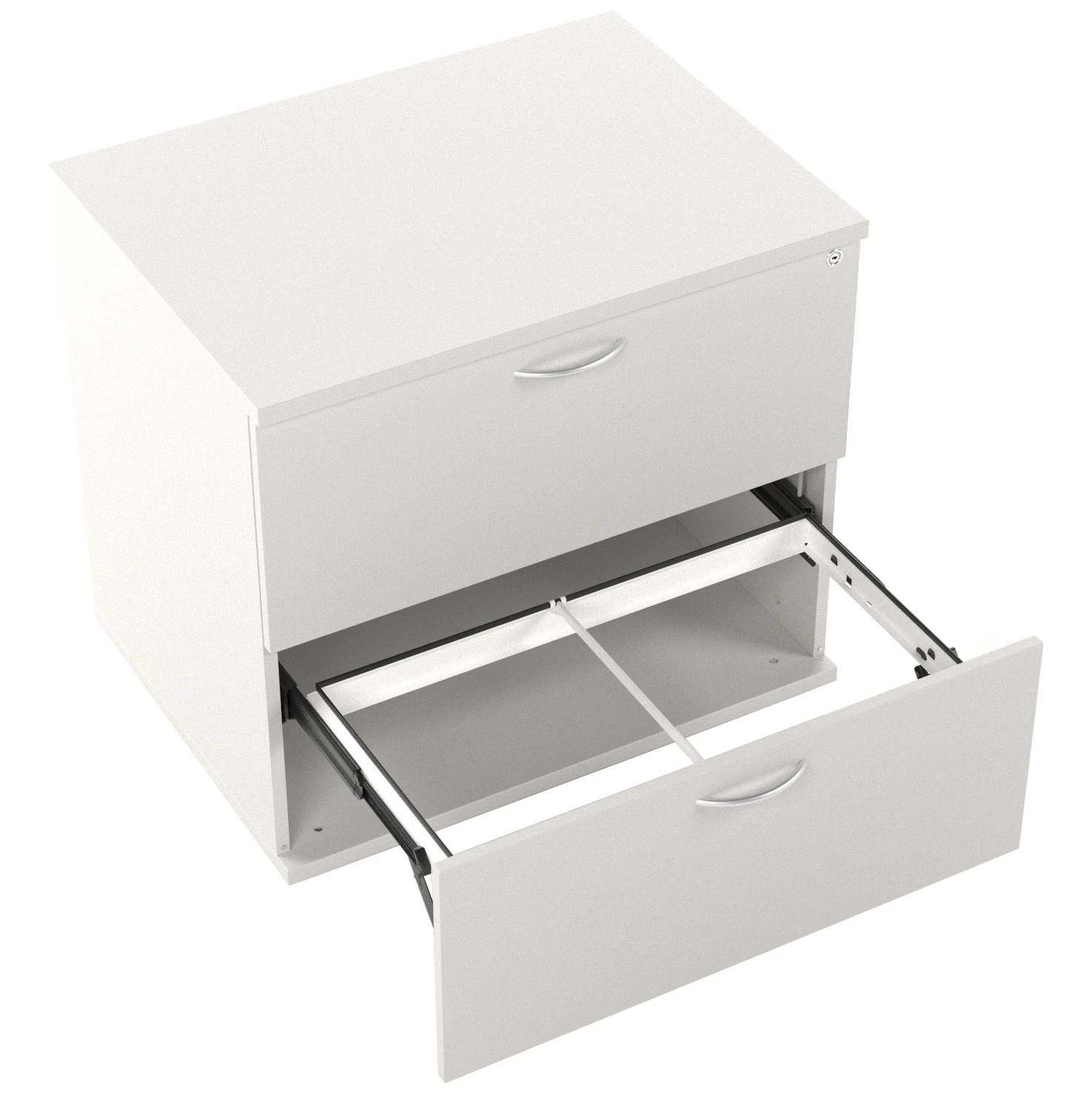 Vogue Essential White Desk High Side Filer 4 Vogue Essential White Desk High Side Filer - Image 2