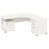 NEXT DAY Vogue White Ergonomic Cantilever Desks With Desk High & Mobile Pedestal 1 NEXT DAY Vogue White Ergonomic Cantilever Desks With Desk High & Mobile Pedestal -Office Comfort 093648