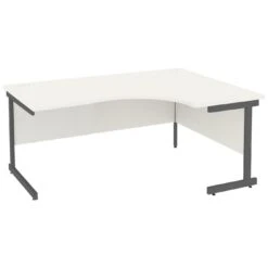 NEXT DAY Vogue White Ergonomic Cantilever Desks 7 NEXT DAY Vogue White Ergonomic Cantilever Desks -Office Comfort 093660
