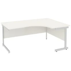 NEXT DAY Vogue White Ergonomic Cantilever Desks 8 NEXT DAY Vogue White Ergonomic Cantilever Desks -Office Comfort 093661