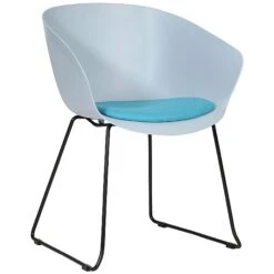 Summit Scoot Upholstered Polypropylene Skid Base Visitor Chair