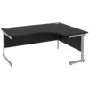 NEXT DAY Eclipse Black Ergonomic Cantilever Desks -Office Comfort 097149