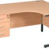 Karbon K1 Ergonomic Cantilever Office Desks With Fixed Pedestal 1 Karbon K1 Ergonomic Cantilever Office Desks With Fixed Pedestal -Office Comfort 099561