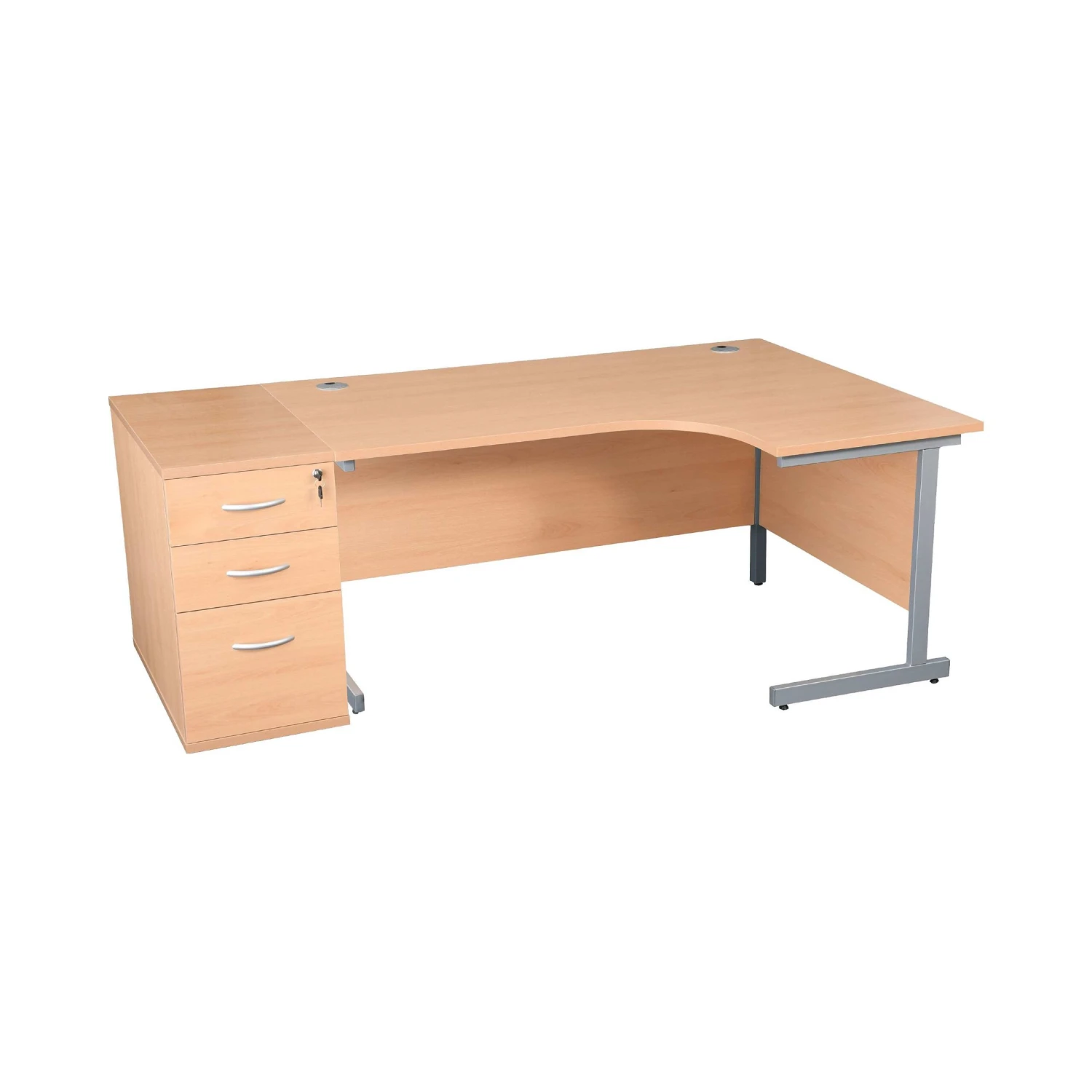 Karbon K1 Ergonomic Cantilever Office Desks With 800D Desk End Pedestal 11 Karbon K1 Ergonomic Cantilever Office Desks With 800D Desk End Pedestal - Image 9