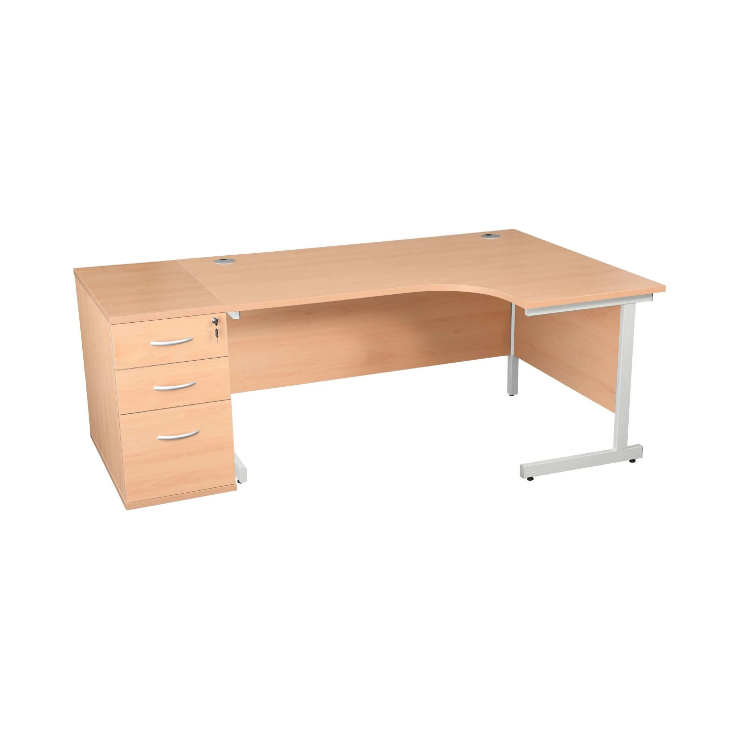 Karbon K1 Ergonomic Cantilever Office Desks With 800D Desk End Pedestal 15 Karbon K1 Ergonomic Cantilever Office Desks With 800D Desk End Pedestal - Image 13