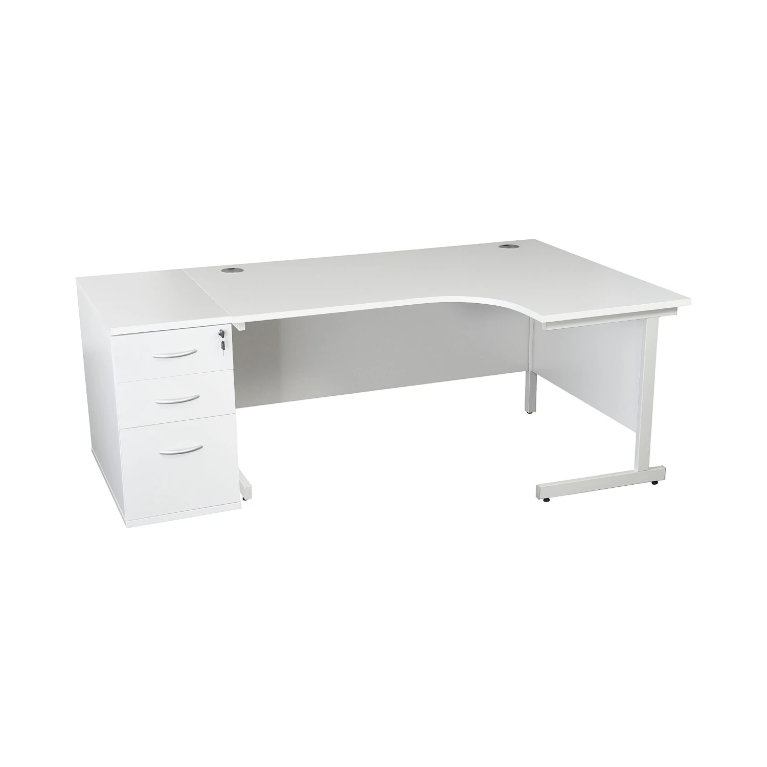 Karbon K1 Ergonomic Cantilever Office Desks With 800D Desk End Pedestal 6 Karbon K1 Ergonomic Cantilever Office Desks With 800D Desk End Pedestal - Image 4