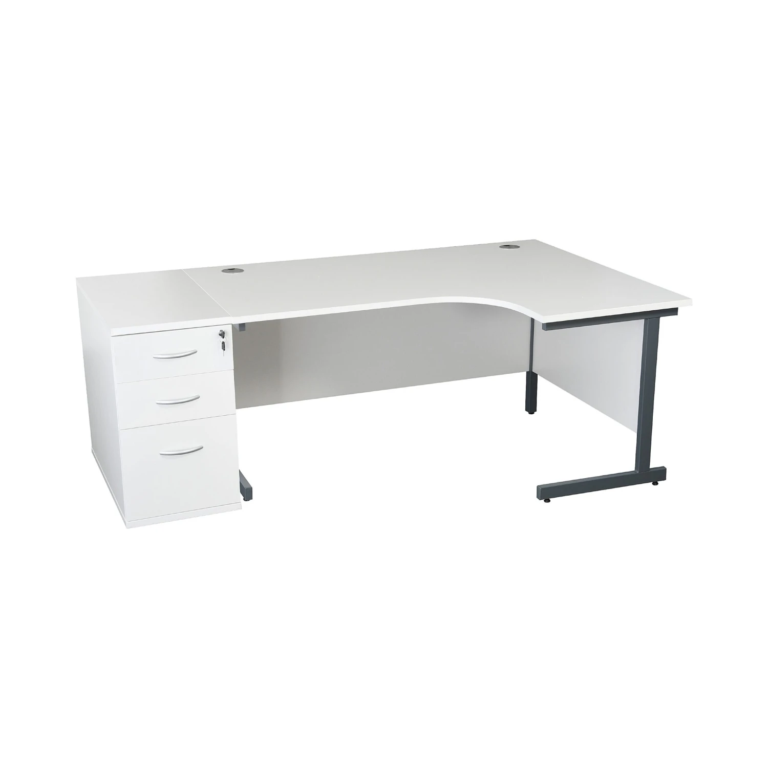 Karbon K1 Ergonomic Cantilever Office Desks With 800D Desk End Pedestal 12 Karbon K1 Ergonomic Cantilever Office Desks With 800D Desk End Pedestal - Image 10