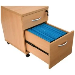 Karbon K1 Ergonomic Cantilever Office Desks With Low Mobile Pedestal -Office Comfort 099801