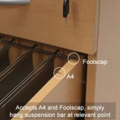 Karbon K1 Ergonomic Cantilever Office Desks With Tall Under Desk Pedestal -Office Comfort 099809