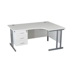 Karbon K3 Ergonomic Deluxe Cantilever Desk With Fixed Pedestal -Office Comfort 099917