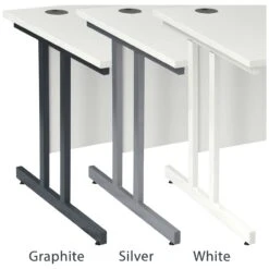 Karbon K3 Ergonomic Deluxe Cantilever Desk With Fixed Pedestal -Office Comfort 099976