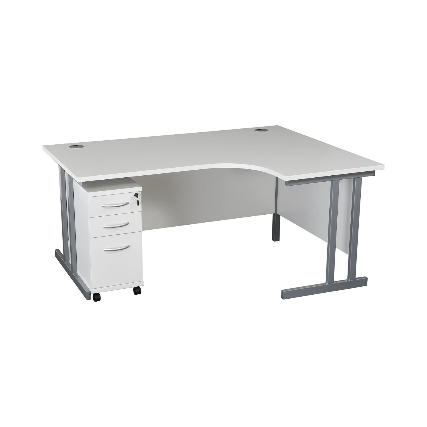 Karbon K3 Ergonomic Deluxe Cantilever Desk With Narrow Mobile Pedestal 19 Karbon K3 Ergonomic Deluxe Cantilever Desk With Narrow Mobile Pedestal - Image 17