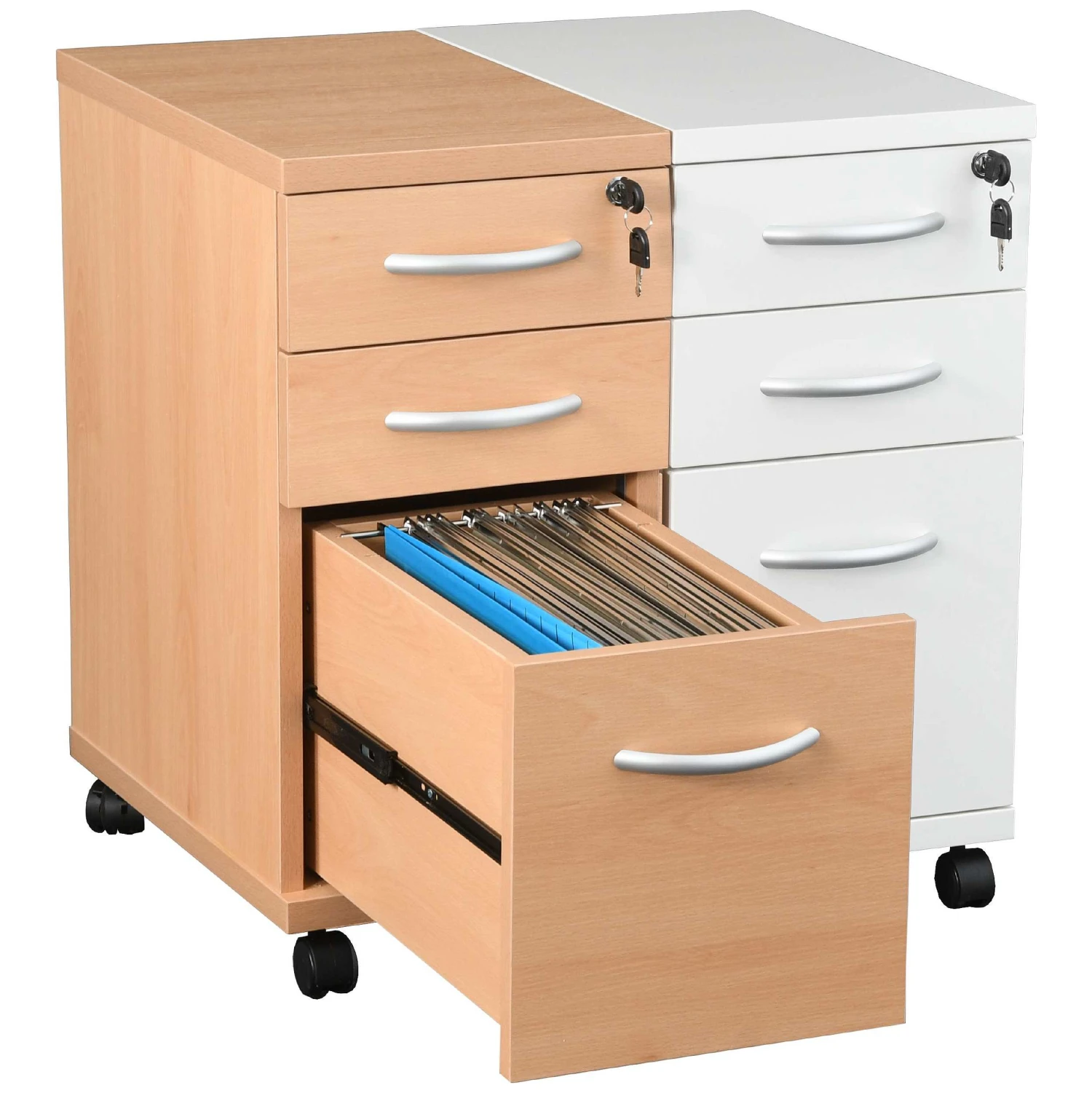 Karbon K3 Ergonomic Deluxe Cantilever Desk With Narrow Mobile Pedestal 10 Karbon K3 Ergonomic Deluxe Cantilever Desk With Narrow Mobile Pedestal - Image 8