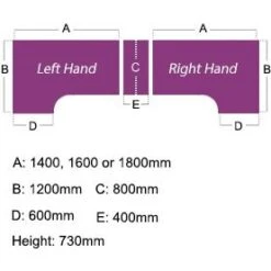 Karbon K2 Ergonomic Panel End Office Desks With 800D Desk End Pedestal 18 Karbon K2 Ergonomic Panel End Office Desks With 800D Desk End Pedestal -Office Comfort 100378