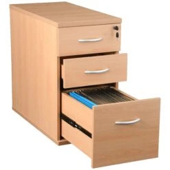 Karbon K2 Ergonomic Panel End Office Desks With 800D Desk End Pedestal 25 Karbon K2 Ergonomic Panel End Office Desks With 800D Desk End Pedestal -Office Comfort 100384