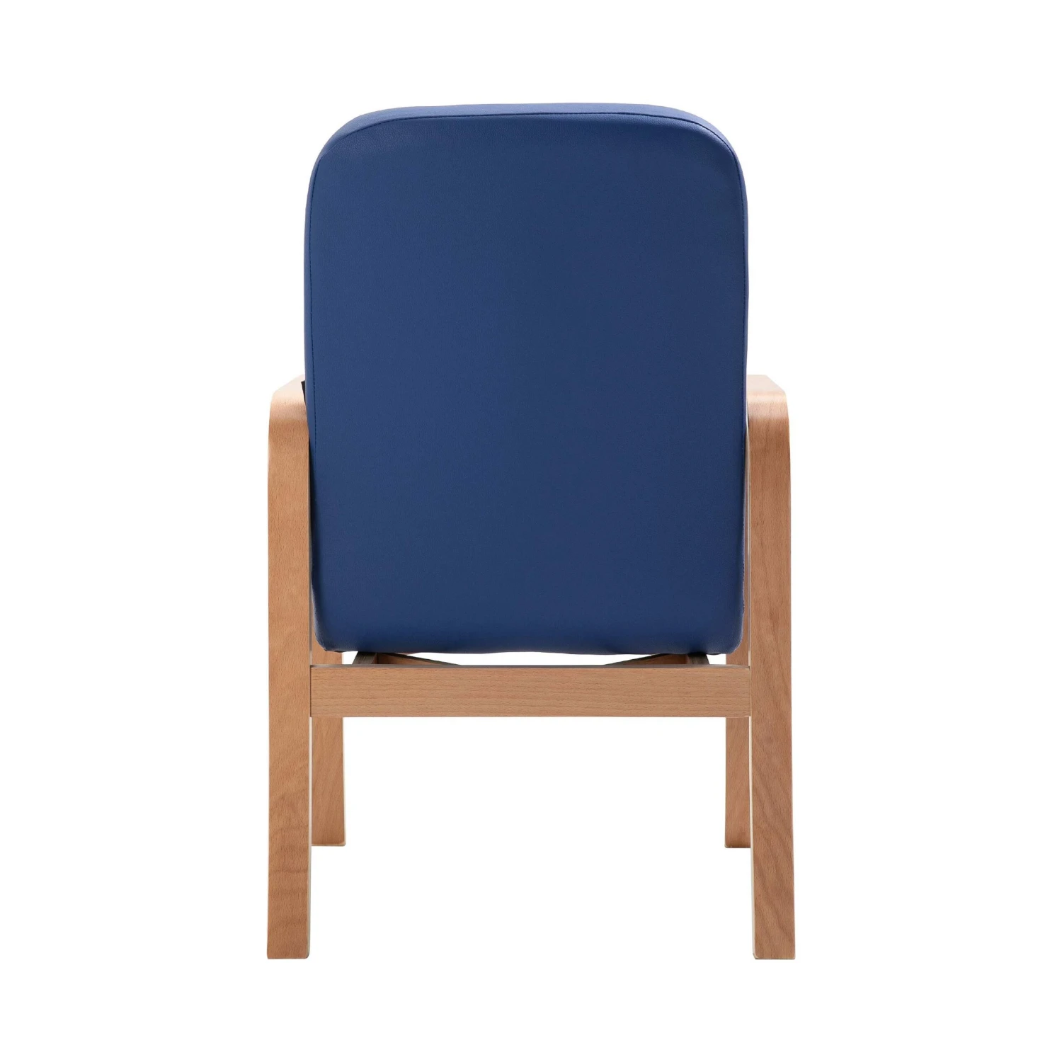 Oxford Wooden Frame Vinyl Reception Chair With Arms 11 Oxford Wooden Frame Vinyl Reception Chair With Arms - Image 9