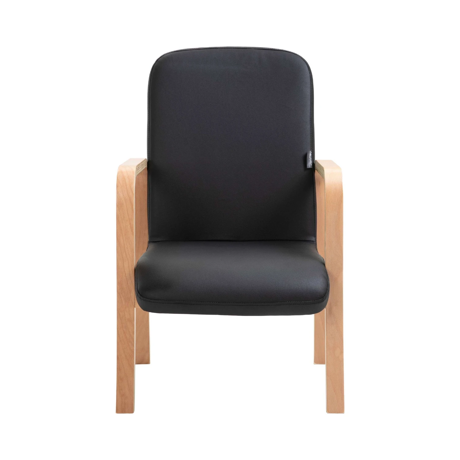Oxford Wooden Frame Vinyl Reception Chair With Arms 16 Oxford Wooden Frame Vinyl Reception Chair With Arms - Image 14