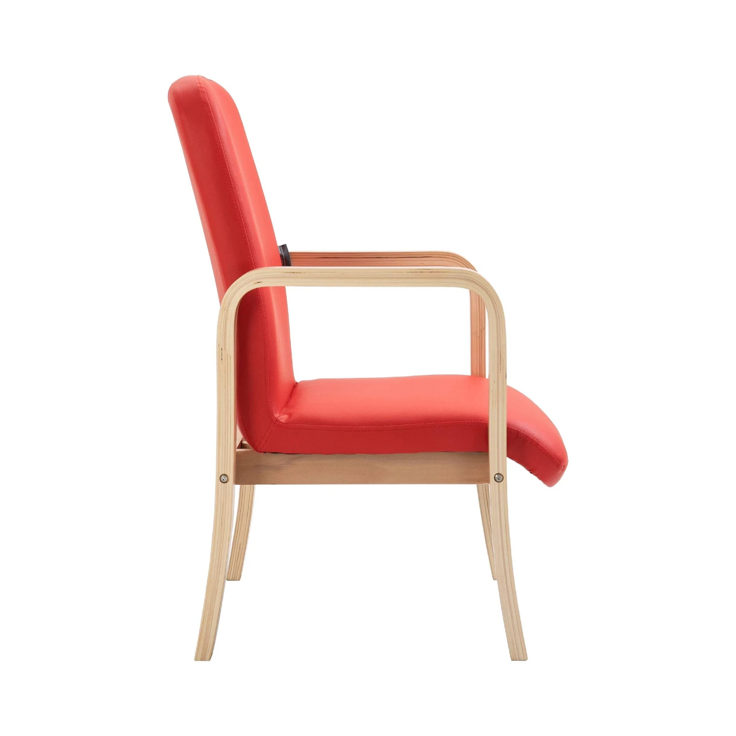 Oxford Wooden Frame Vinyl Reception Chair With Arms 10 Oxford Wooden Frame Vinyl Reception Chair With Arms - Image 8