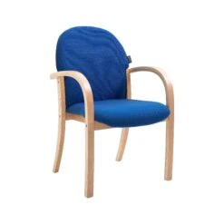 Lincoln Wooden Frame Fabric Stacking Chair With Arms 9 Lincoln Wooden Frame Fabric Stacking Chair With Arms -Office Comfort 101681