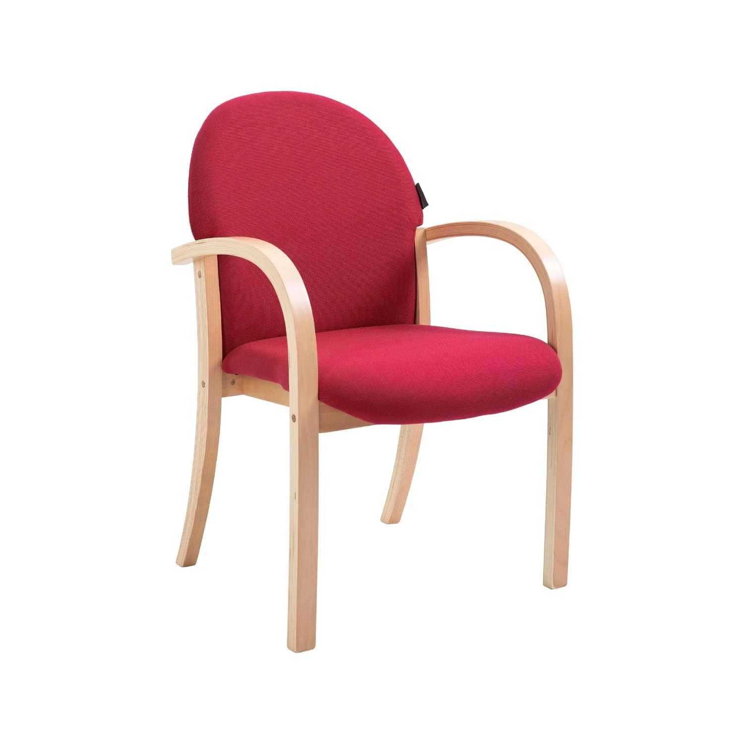 Lincoln Wooden Frame Fabric Stacking Chair With Arms 7 Lincoln Wooden Frame Fabric Stacking Chair With Arms - Image 5