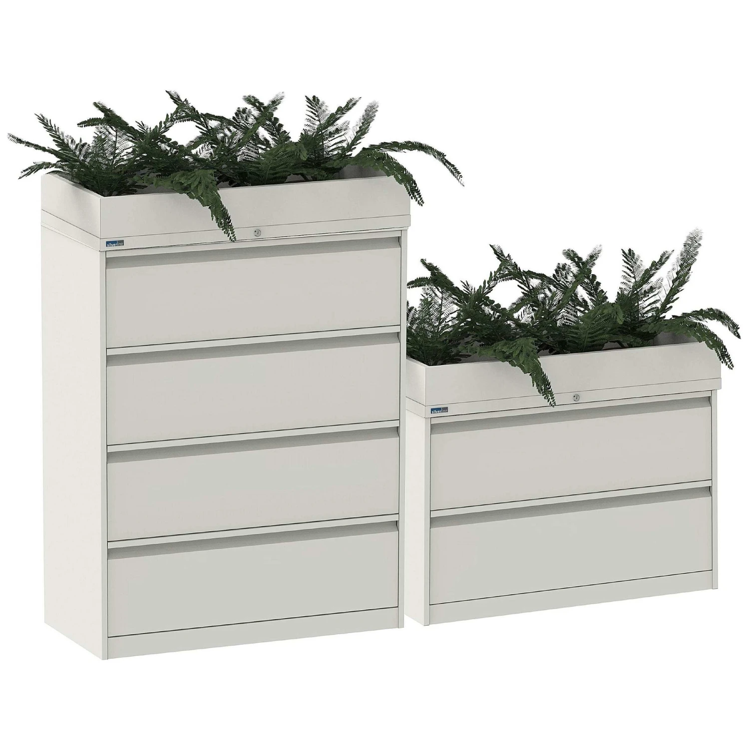 Silverline M:Line Side Filing Planters 3 Silverline M:Line Side Filing Planters