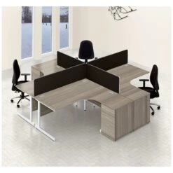 Commerce II Ergonomic Desks With Desk High Pedestal -Office Comfort 102076