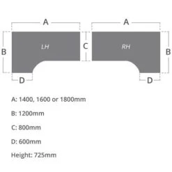 NEXT DAY Vogue White Ergonomic Cantilever Desks 9 NEXT DAY Vogue White Ergonomic Cantilever Desks -Office Comfort 103184