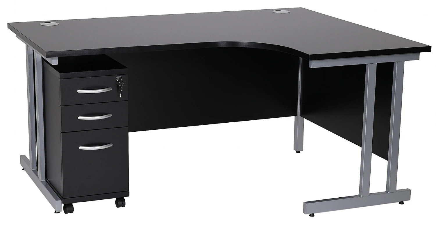 Karbon K3 Ergonomic Deluxe Cantilever Desk With Narrow Mobile Pedestal 5 Karbon K3 Ergonomic Deluxe Cantilever Desk With Narrow Mobile Pedestal - Image 3