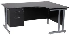Karbon K3 Ergonomic Deluxe Cantilever Desk With Fixed Pedestal -Office Comfort 103664