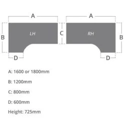 Solar Cantilever Ergonomic Desks With Single Fixed Pedestal 7 Solar Cantilever Ergonomic Desks With Single Fixed Pedestal -Office Comfort 104047